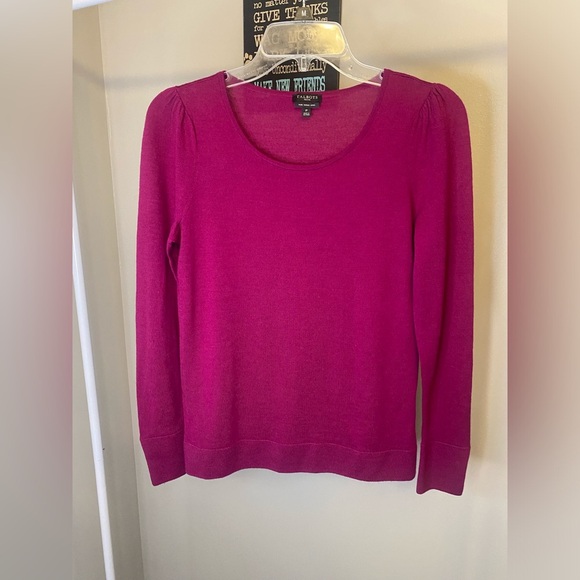 Talbots Sweaters - Talbots 100% pure merino wool sweater with pearl-like buttons
